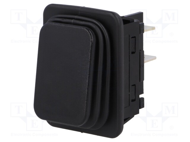ROCKER; DPST; Pos: 2; OFF-ON; 20A/250VAC; black; none; 100mΩ