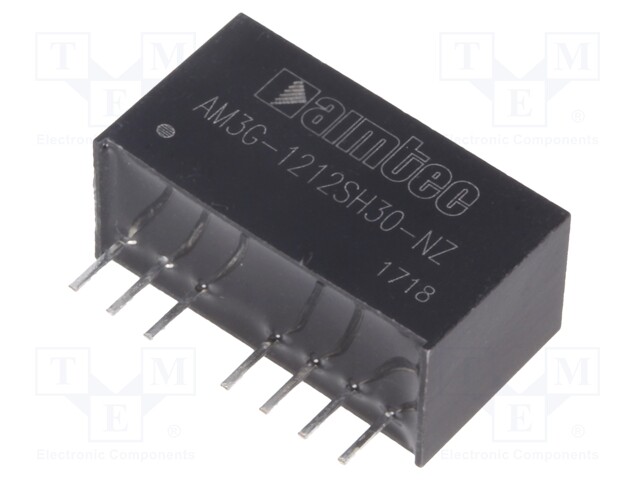 Converter: DC/DC; 3W; Uin: 9÷18V; 12VDC; Iout: 250mA; SIP8; 4.9g