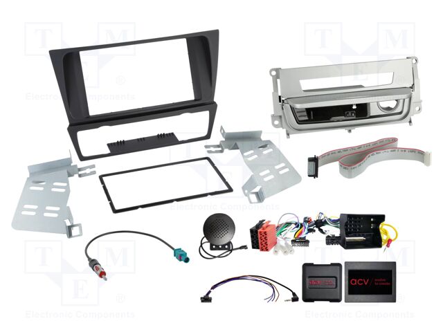 Adapter for control from steering wheel; BMW; black,silver