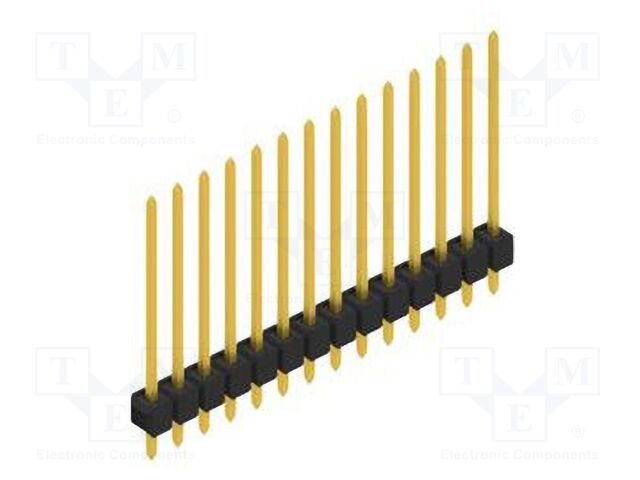 Connector: pin strips; pin header; male; PIN: 14; 2.54mm; THT; 1x14