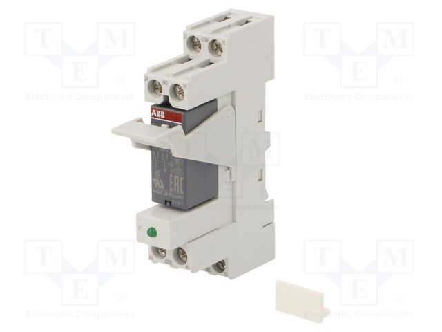 Relay: interface; DPDT; Ucoil: 24VAC; Mounting: DIN; Series: CR-P