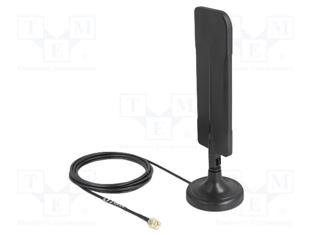 Antenna; inner,WiFi; black; RP-SMA; magnetic; male; 5.15÷5.85GHz