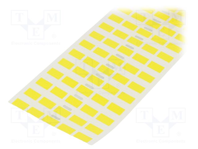 Polyester; yellow; -40÷100°C; W: 9mm; L: 15mm; 2500pcs.