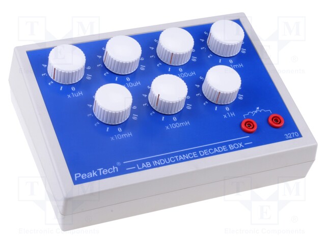 Decade box: inductance; 1u÷11,111H; Number of ranges: 7