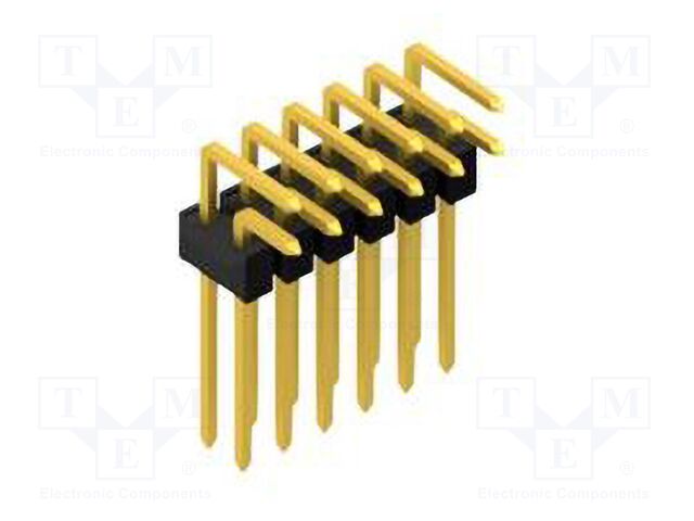 Connector: pin strips; pin header; male; PIN: 12; 2.54mm; THT; 2x6
