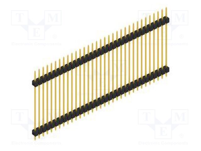 Connector: pin strips; pin header; male; PIN: 33; 2.54mm; THT; 1x33