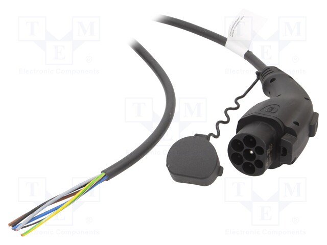 Cable; wires,GB/T; 5m; three-phase; 5x2,5mm2+1x0,5mm2; 16A; 480V