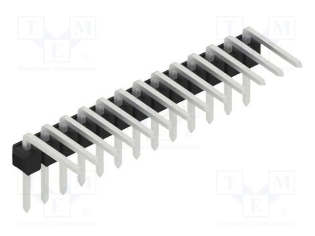 Connector: pin strips; pin header; male; PIN: 13; 2.54mm; THT; 1x13