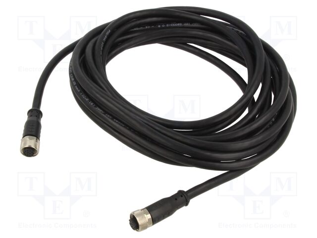 Accessories: cable; M12 male,M12 female; 24VDC; 5m; PIN: 12