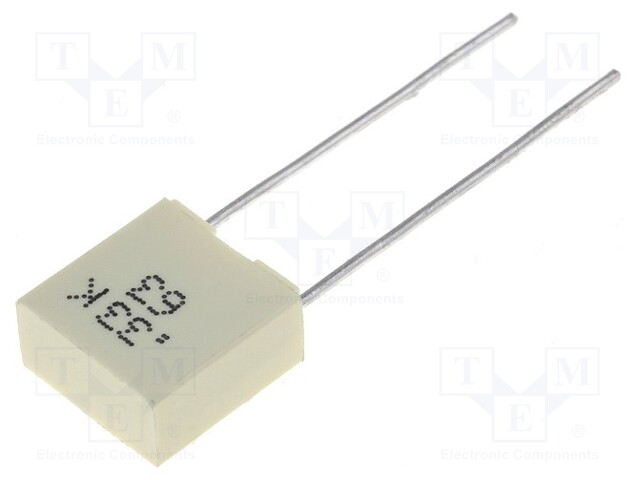 Capacitor: polyester; 330nF; 40VAC; 63VDC; Pitch: 5mm; ±10%