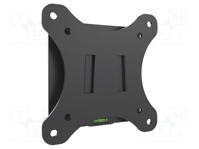 Holder; for wall mounting; 18kg; 32"; black; Dim: 120x120x18mm