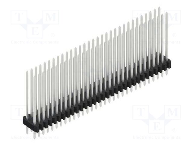 Connector: pin strips; pin header; male; PIN: 62; 1.27mm; THT; 2x31