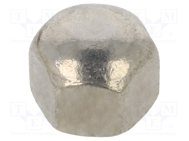 Nut; hexagonal; M6; acid resistant steel A4; Pitch: 1,0; 10mm; dome