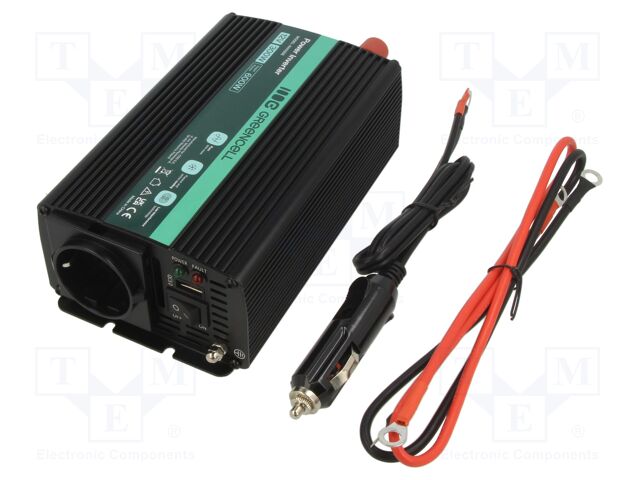 Converter: DC/AC; 300W; Uout: 230VAC; 12V; universal; 175x106x60mm