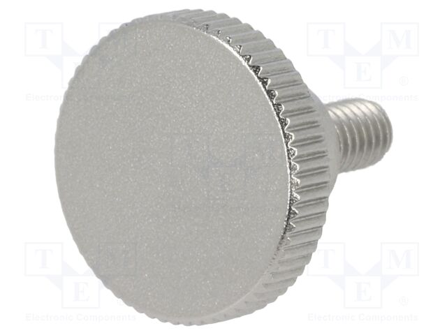Knob; Ø: 16mm; Ext.thread: M4; 8mm; H: 9.5mm; stainless steel
