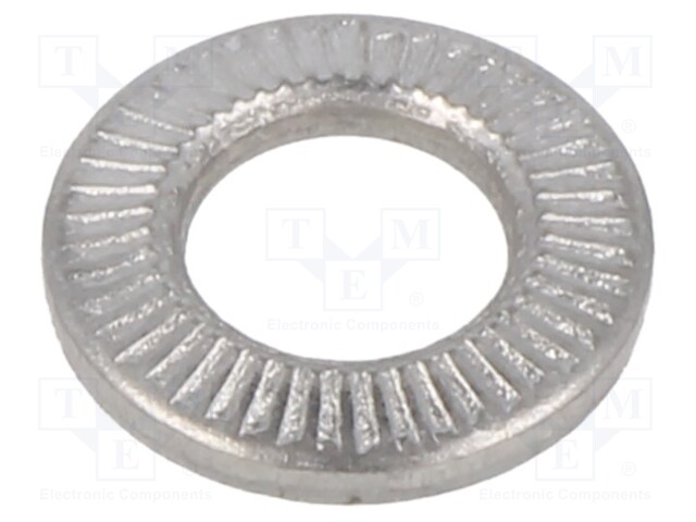 Washer; internally serrated; M6; D=12mm; h=1.85mm; BN 21206