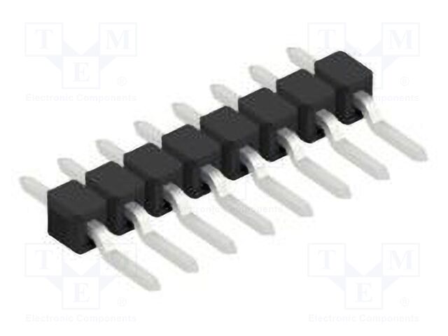 Connector: pin strips; pin header; male; PIN: 8; 2.54mm; SMT; 1x8