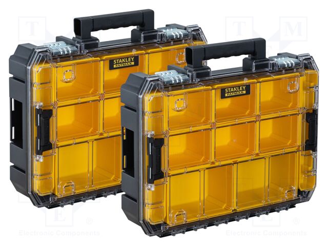 Collective; with partitions; black; FATMAX®; 440x337x119mm; 2pcs.