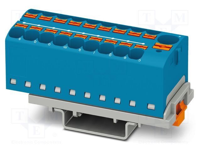 Splice terminal: rail; 32A; 800V; push-in; PA; 0.2÷6mm2; W: 28.6mm