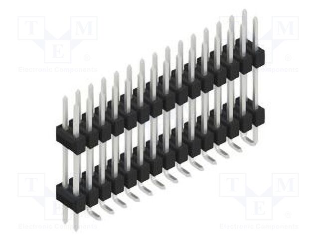 Connector: pin strips; pin header; male; PIN: 30; 2.54mm; SMT; 2x15
