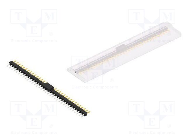 Connector: pin strips; pin header; male; PIN: 34; 2.54mm; SMT; 1x34