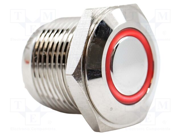 Switch: vandal resistant; Pos: 2; SPST-NO; 2A/48VDC; IP65; OFF-(ON)