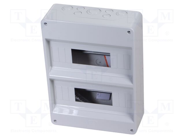 Enclosure: for modular components; IP40; wall mount; white; 40 CD