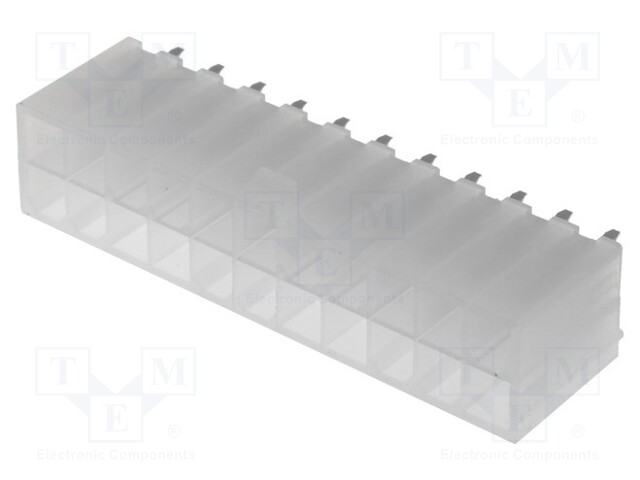 Socket; wire-board; male; N42G; 4.2mm; PIN: 22; THT; 600V; 9A; tinned