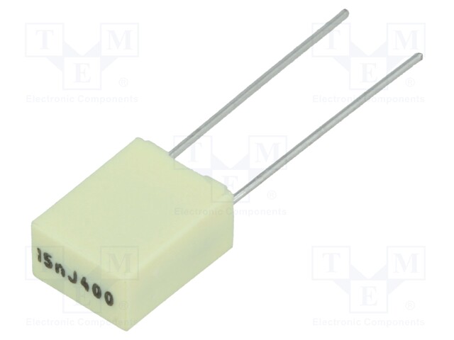 Capacitor: polyester; 15nF; 200VAC; 400VDC; Pitch: 5mm; ±5%