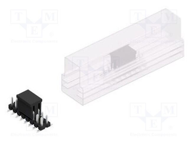 Connector: pin strips; pin header; male; PIN: 16; 2.54mm; SMT; 2x8