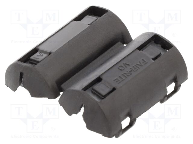 Ferrite: two-piece; on round cable; 43; 0÷85°C; 155Ω; 100MHz