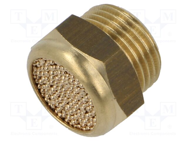 Sound suppression silencer; Thread: G 3/8"; sintered bronze