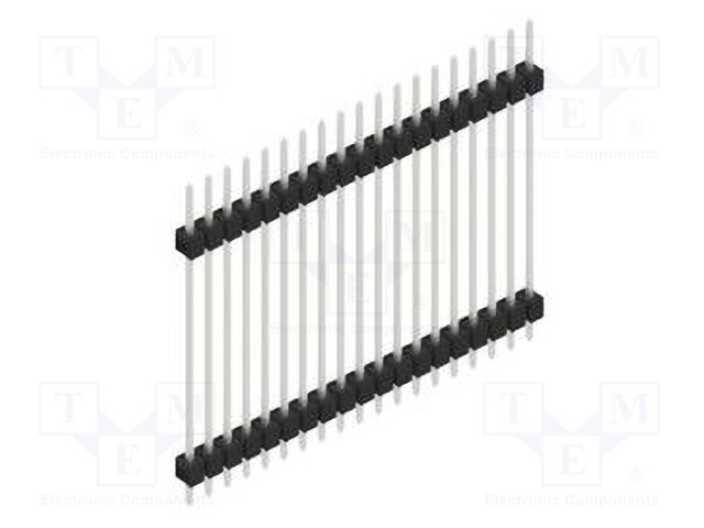 Connector: pin strips; pin header; male; PIN: 19; 2.54mm; THT; 1x19
