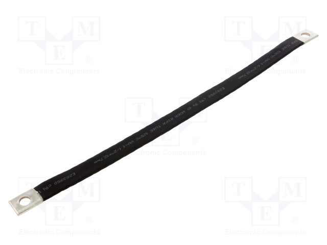 Braids; tape; 16mm2; Ø1: 9mm; Ø2: 9mm; L: 300mm; max.105°C; 20kV/mm