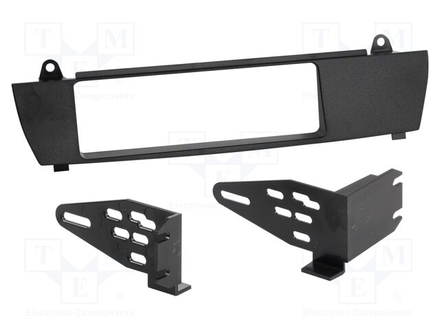 Radio frame; BMW; BMW X3 (E83) 2004->2010; black; Version: 1 DIN