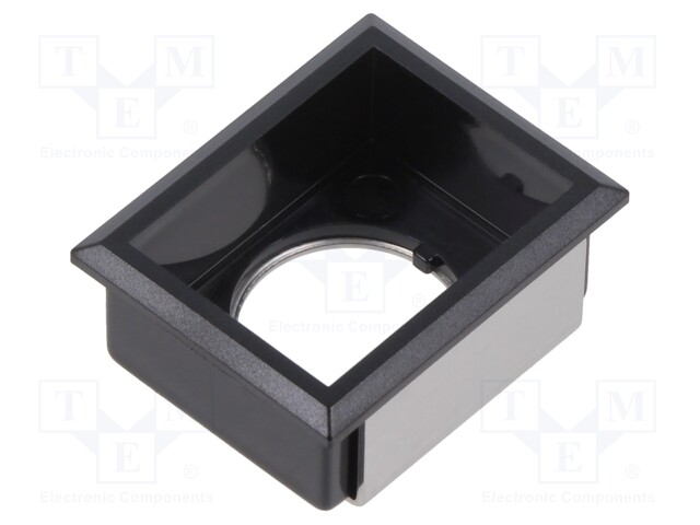 Button holder; 22mm; 61; 21x27mm; Face dim: 24x30mm; Body: black