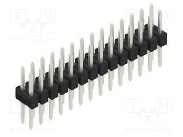 Connector: pin strips; pin header; male; PIN: 28; 2.54mm; THT; 2x14