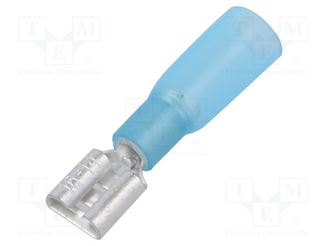 Terminal: flat; 6.3mm; 0.8mm; female; 1.5÷2.5mm2; crimped