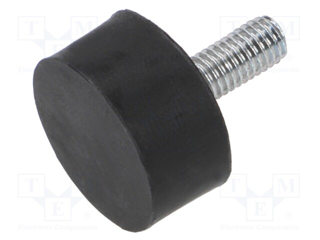 Vibroisolation foot; Ø: 30mm; H: 15mm; Shore hardness: 40±5; 530N