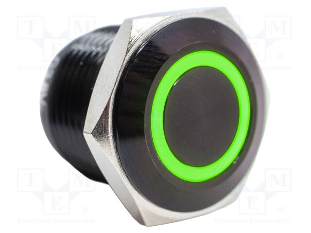 Switch: vandal resistant; Pos: 2; SPST-NO; 2A/48VDC; IP65; OFF-(ON)