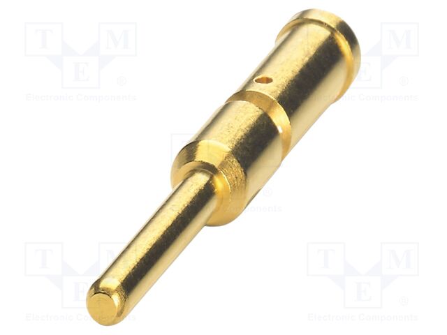 Contact; male; CuZn; gold-plated; crimped