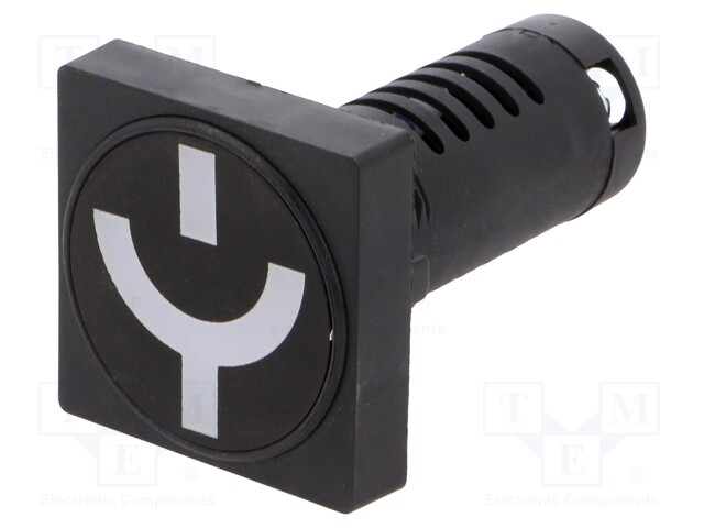 Switch position indicator; 22mm; PK22; -25÷70°C; IP54; 24VAC; 22mm