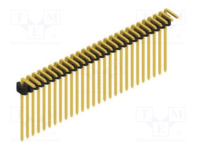 Connector: pin strips; pin header; male; PIN: 27; 1.27mm; THT; 1x27