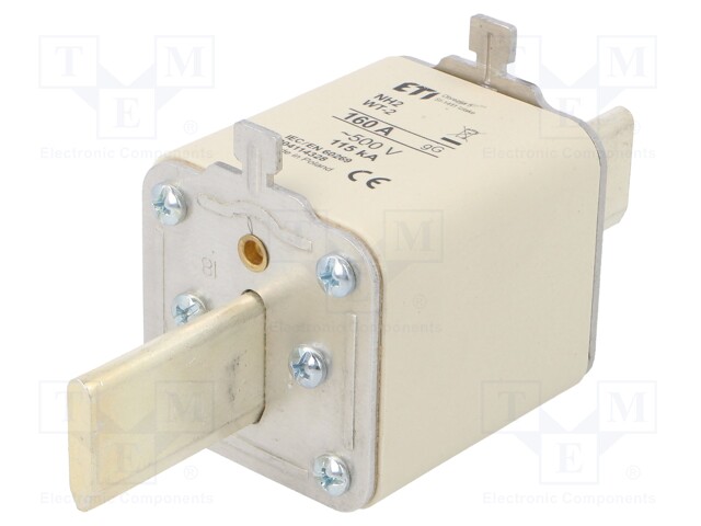 Fuse: fuse; gG; 160A; 500VAC; ceramic,industrial; NH2; WT-NH