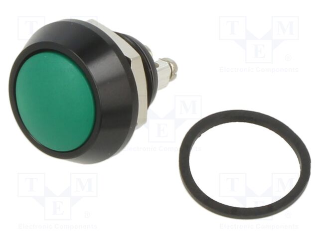 Switch: vandal resistant; Pos: 2; SPST-NO; 5A/24VDC; IP67; OFF-(ON)