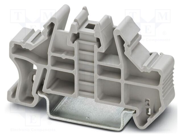 Holder; W: 9.5mm; H: 55.6mm; TS35 x 15,TS35 x 7.5; Body: grey