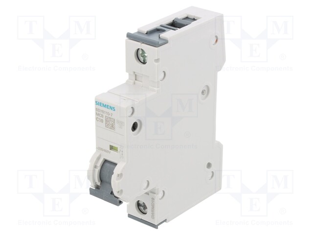 Circuit breaker; 230/400VAC; Inom: 10A; Poles: 1; DIN; Charact: C