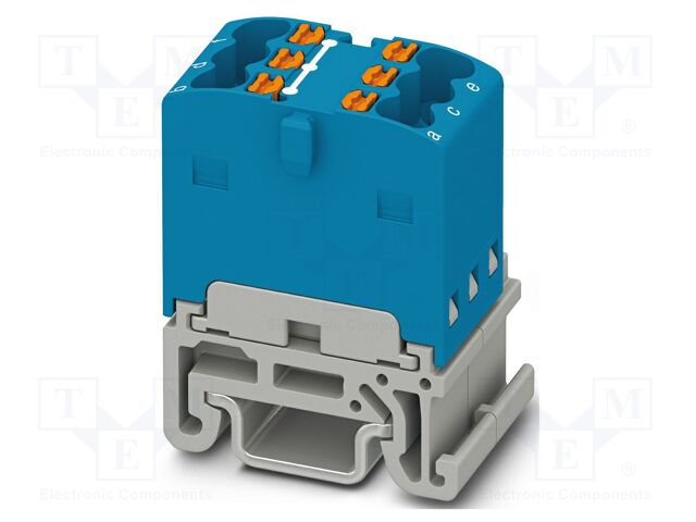 Splice terminal: rail; 17.5A; 500V; push-in; PA; 0.14÷2.5mm2; TS15
