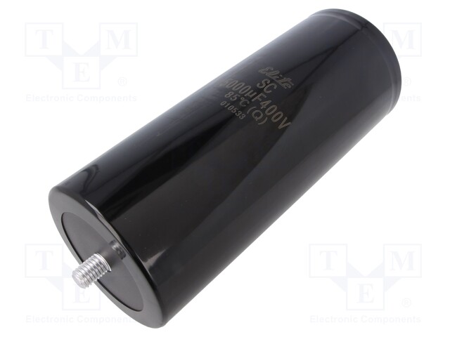 Capacitor: electrolytic; 15000uF; 400VDC; --10÷+30%; M5; 2000h