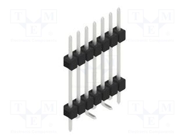 Connector: pin strips; pin header; male; PIN: 7; 2.54mm; SMT; 1x7